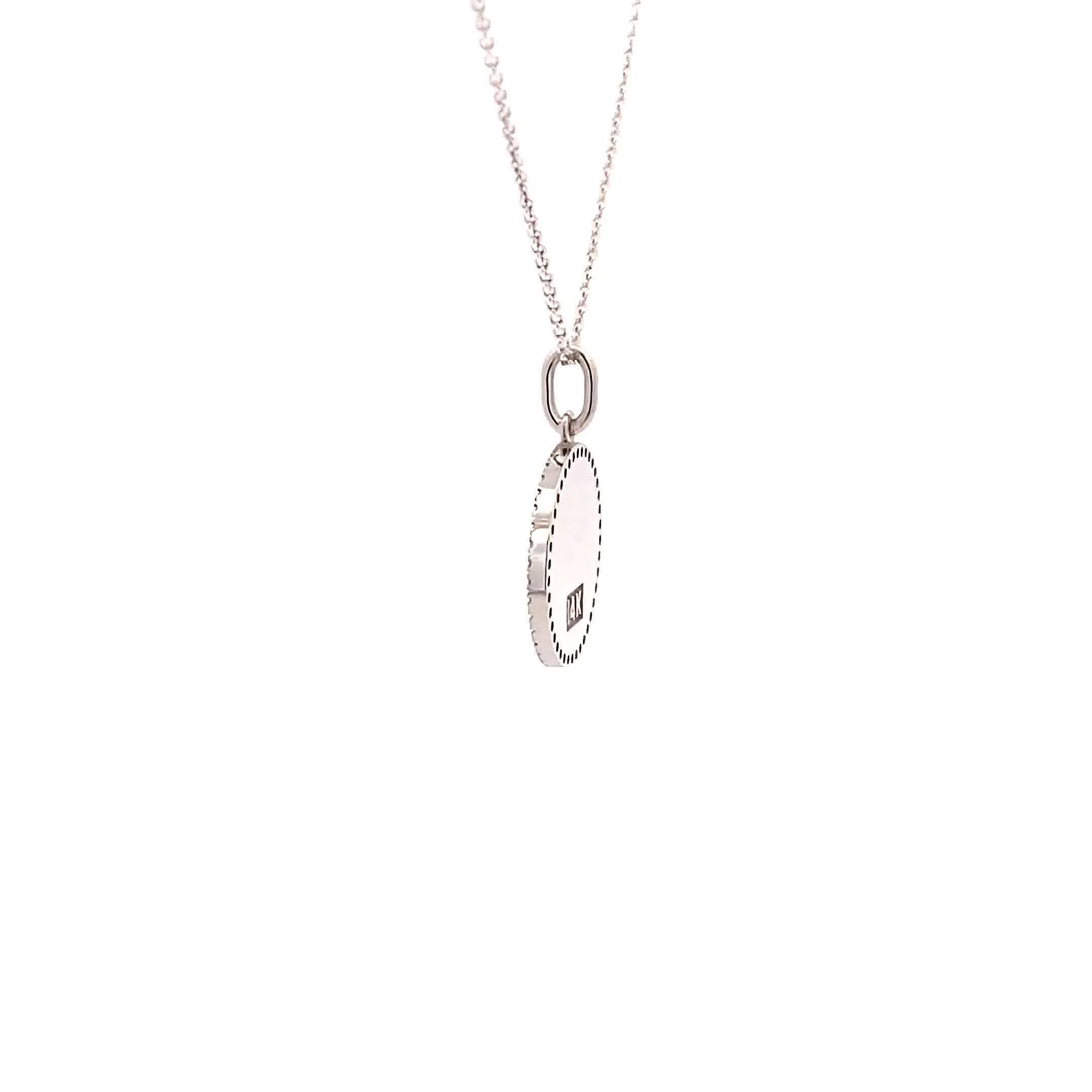14K Gold 13mm Zodiac Sign Cancer Diamond Pendants(0.13ct) - dagatchi.com
