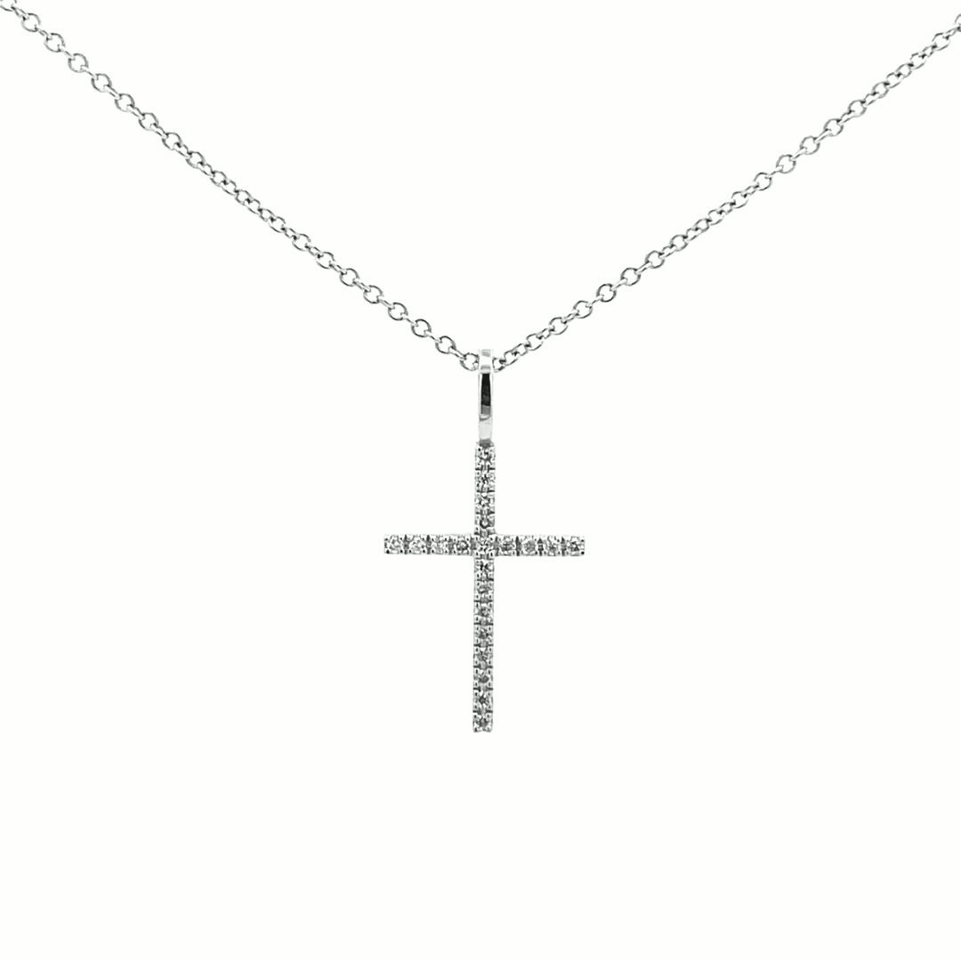 21 Diamond Small Cross Pendant - dagatchi.com