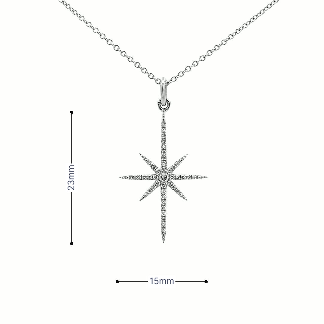 Diamond Northstar Pendant(0.15ct) - dagatchi.com