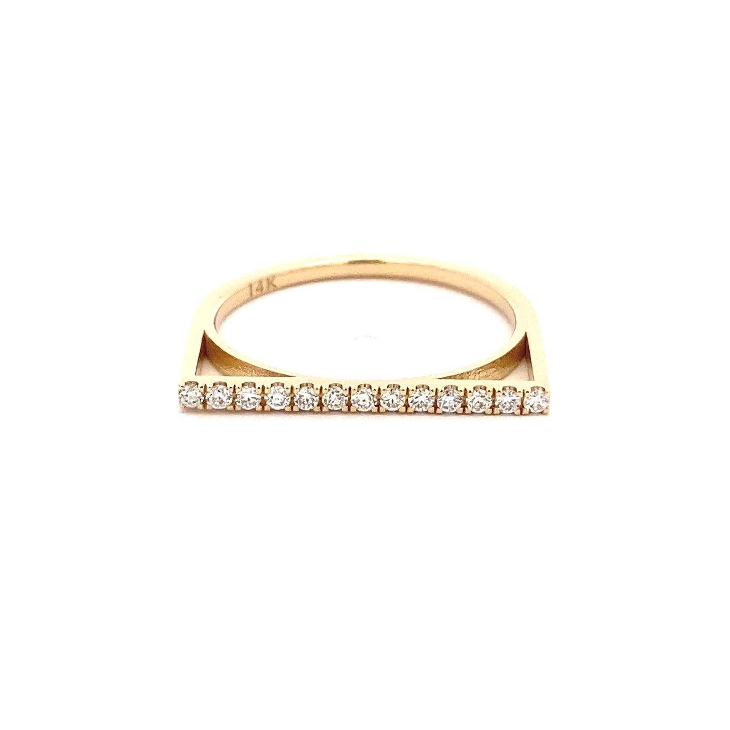 14K Gold Diamond  Linear Brilliance Ring(0.13ct-0.19ct) - dagatchi.com