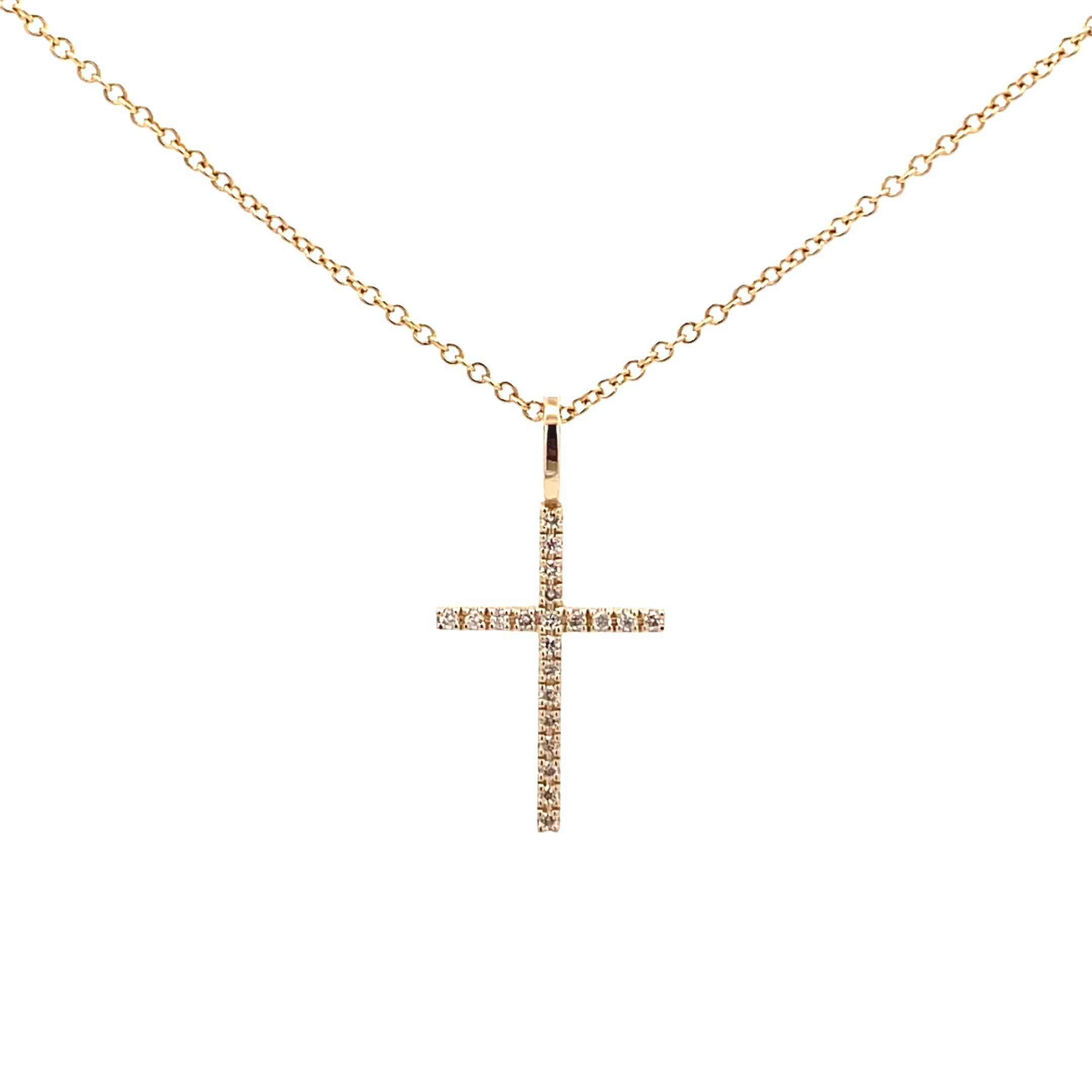 21 Diamond Small Cross Pendant - dagatchi.com