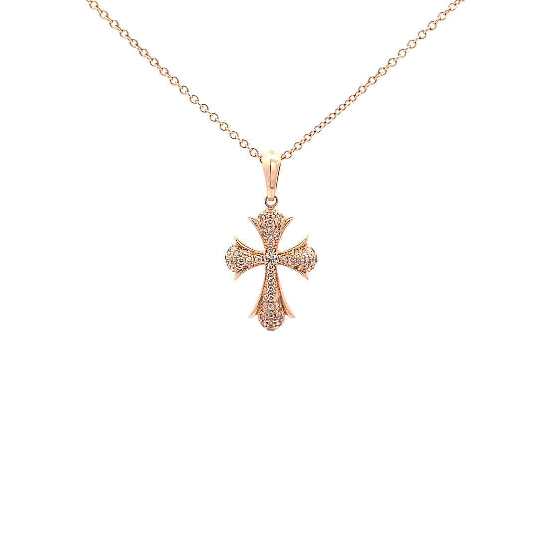 14K Gold Encrusted Diamond Cross Pendant(0.18ct) - dagatchi.com