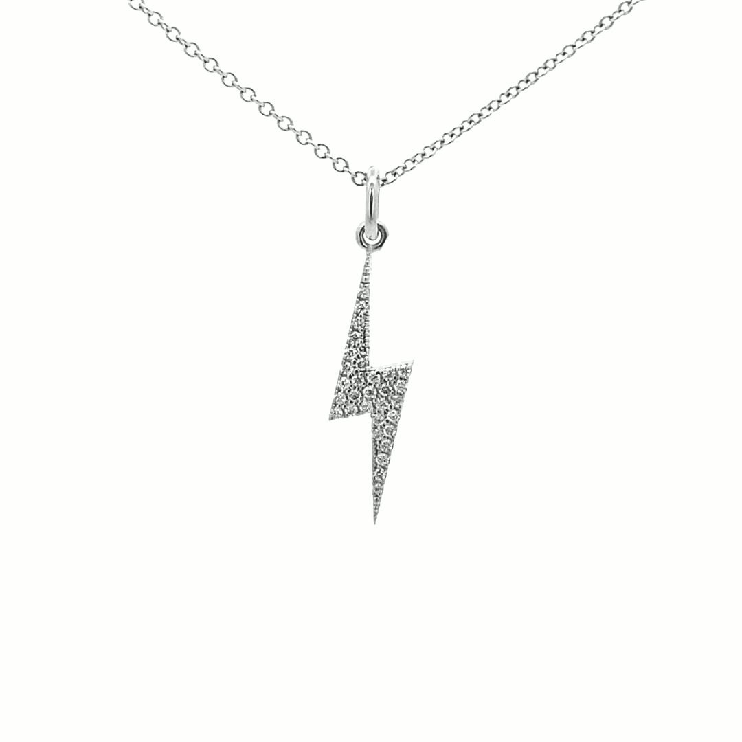 14K Gold Diamond Lightning Pendant(0.10ct) - dagatchi.com