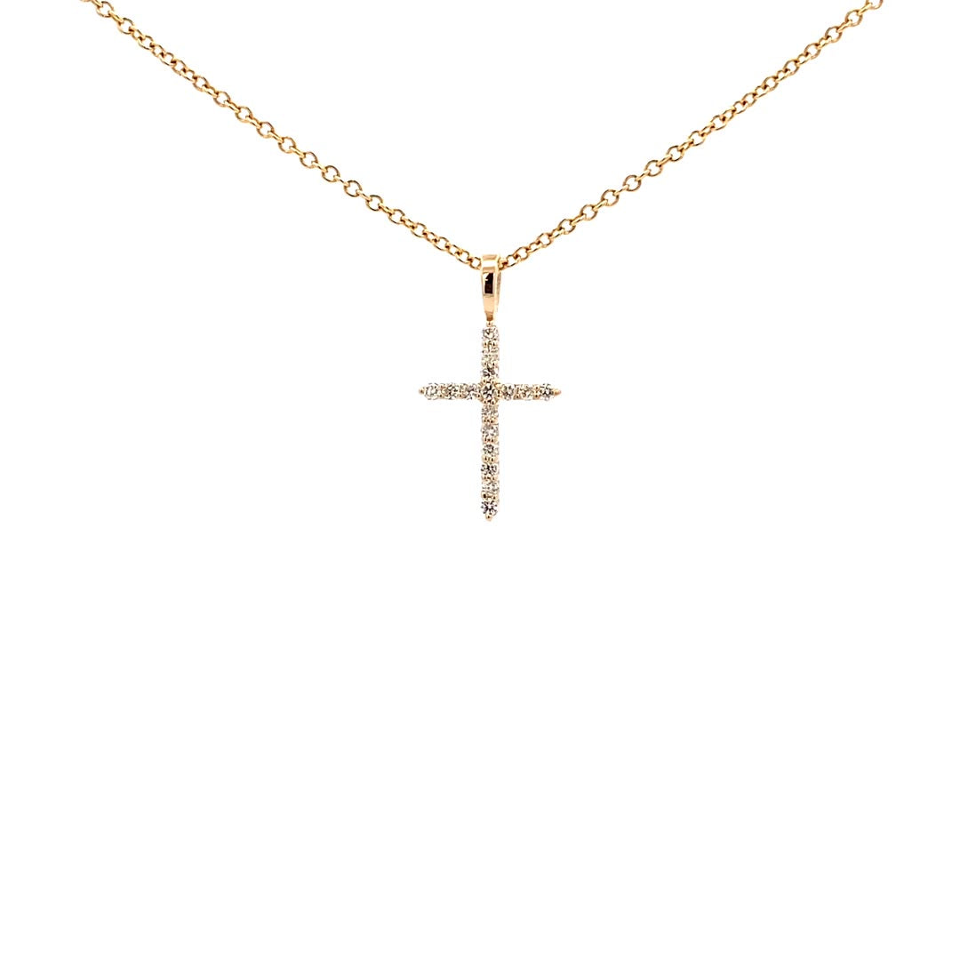 Diamond Cross Pendant(0.10ct) - dagatchi.com