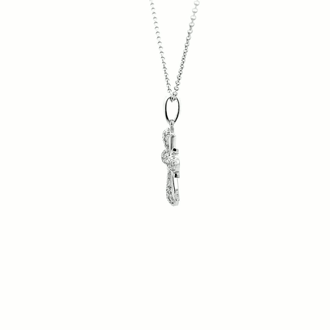 14K Gold Encrusted Diamond Cross Pendant(0.18ct) - dagatchi.com
