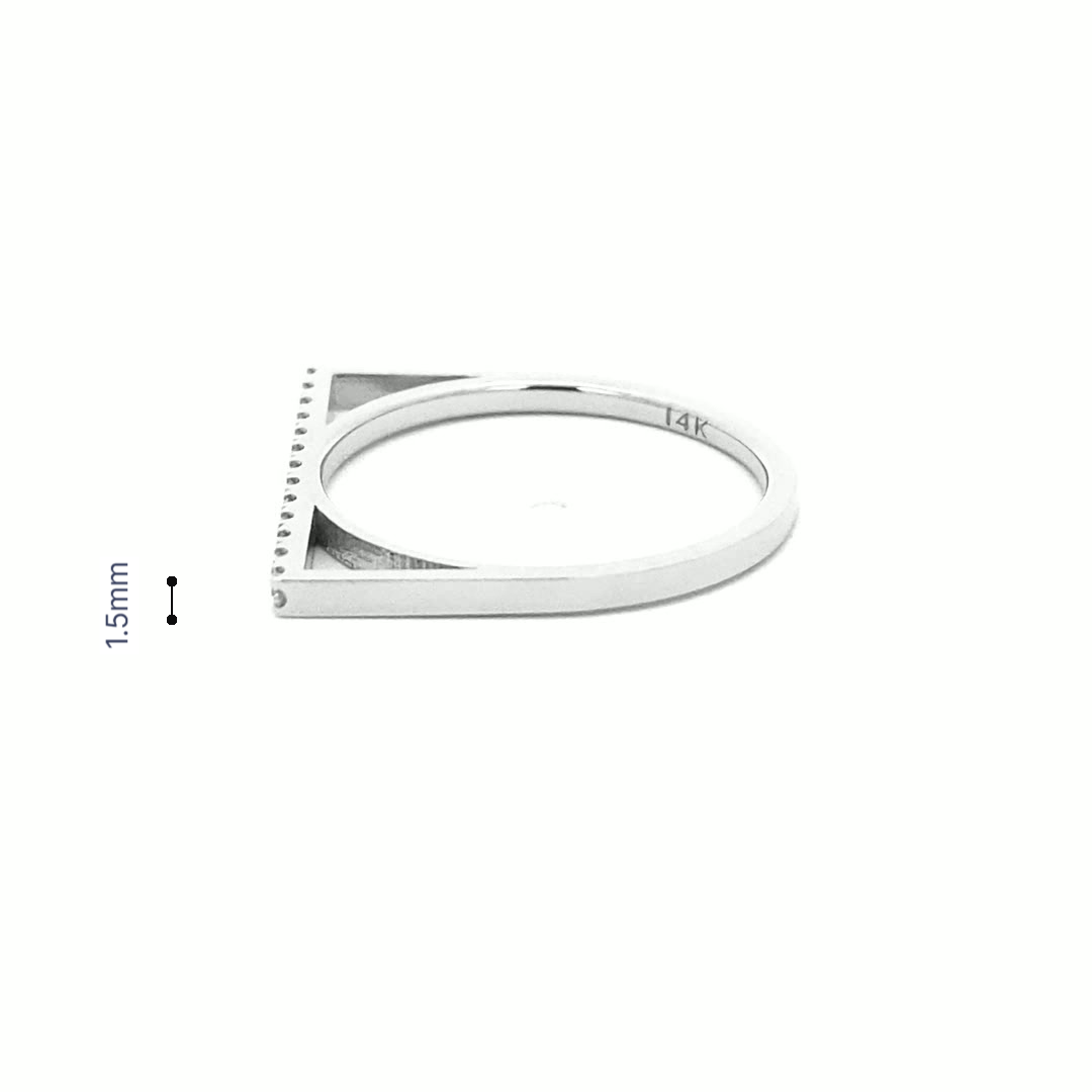 14K Gold Diamond  Linear Brilliance Ring(0.13ct-0.19ct) - dagatchi.com