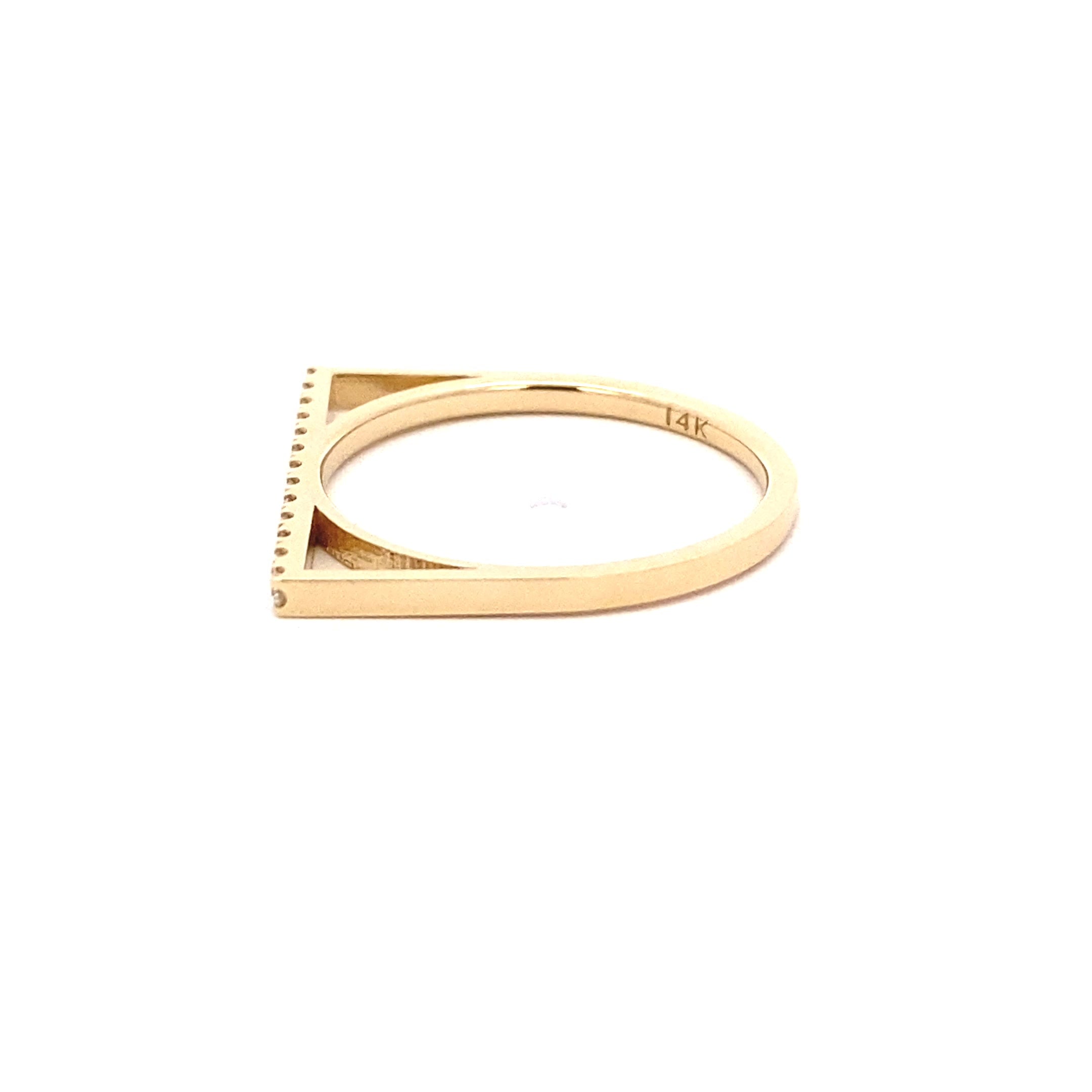 14K Gold Diamond  Linear Brilliance Ring(0.13ct-0.19ct) - dagatchi.com