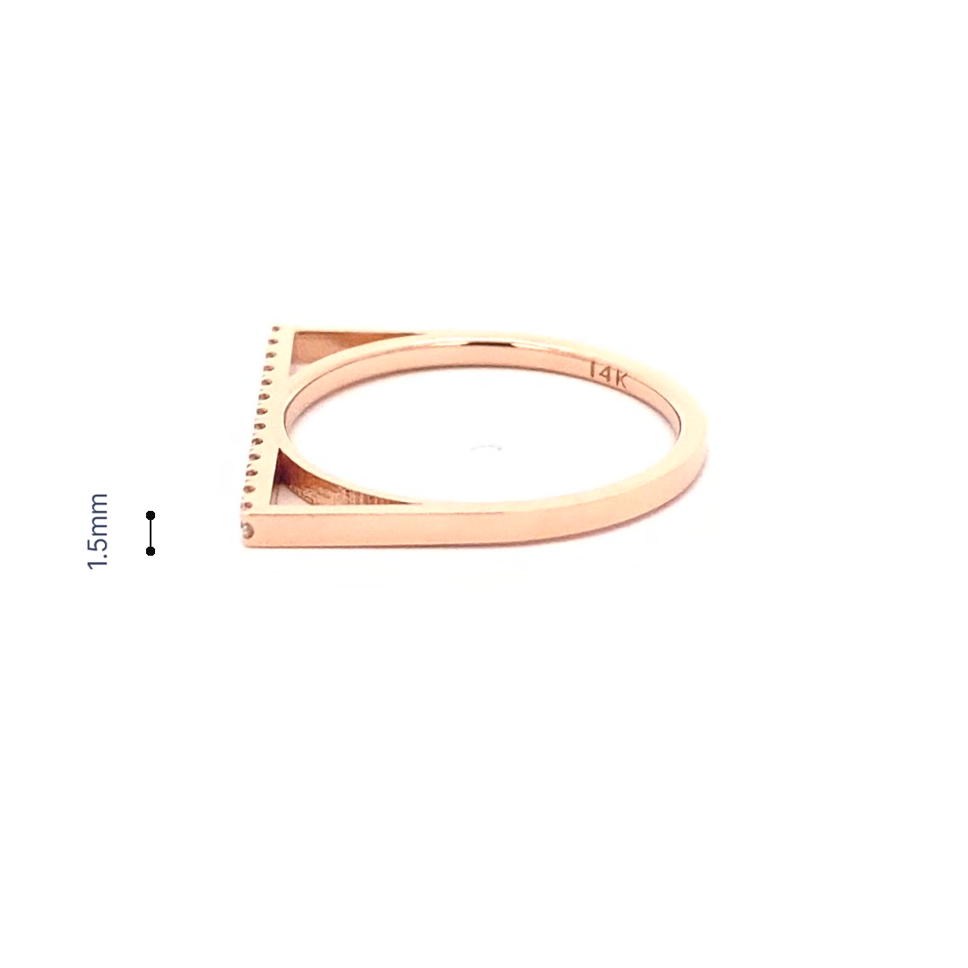 14K Gold Diamond  Linear Brilliance Ring(0.13ct-0.19ct) - dagatchi.com