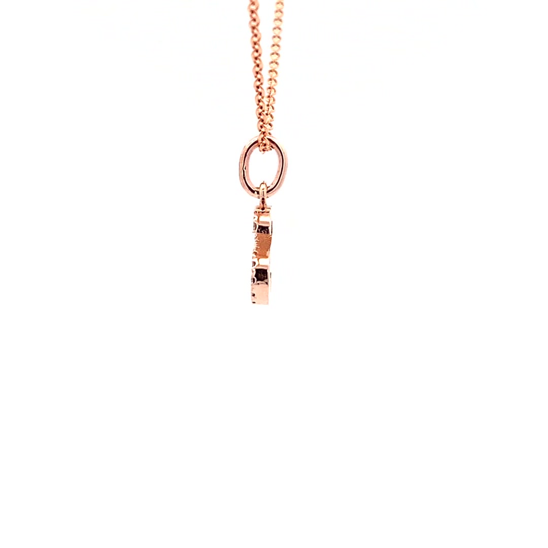 14K Gold Initial Diamond Pendant S(0.07ct) - dagatchi.com