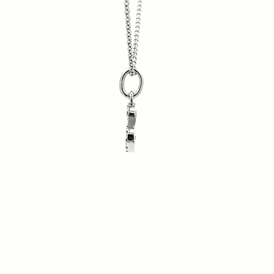 14K Gold Initial Diamond Pendant S(0.07ct) - dagatchi.com