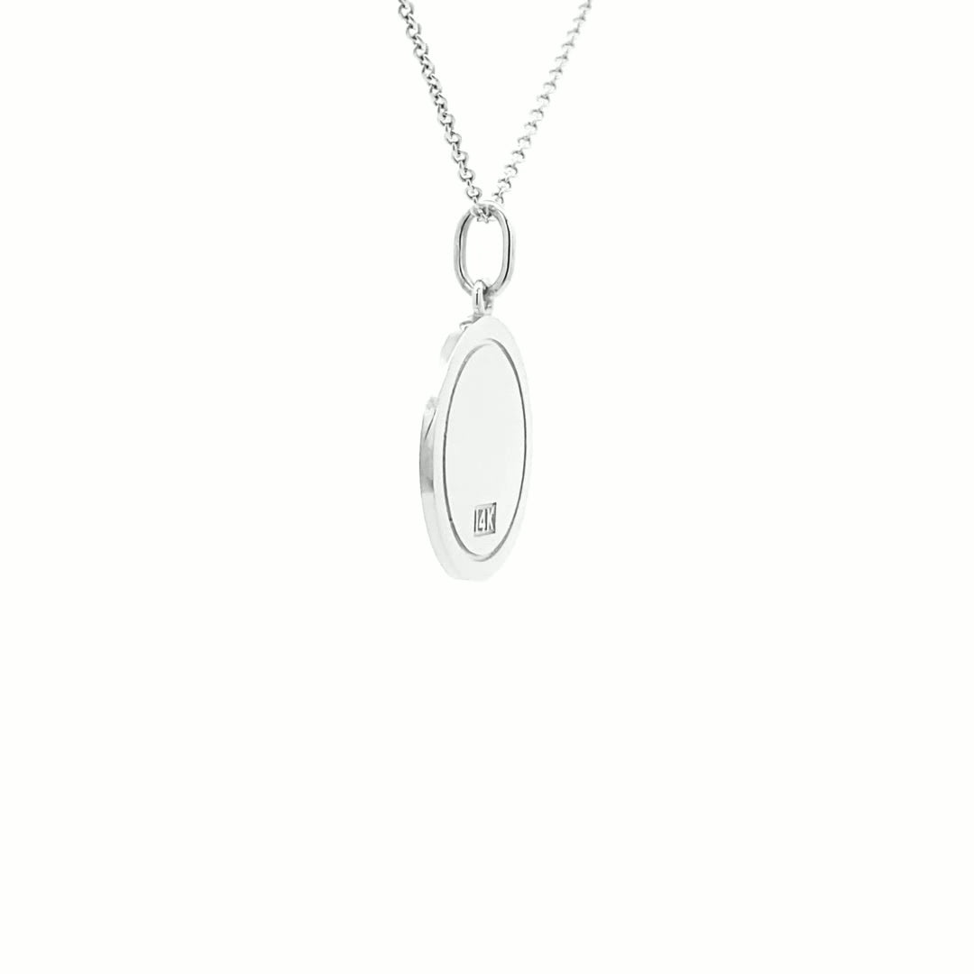 14K  Gold 18mm Zodiac Sign Gemini Pendant - dagatchi.com