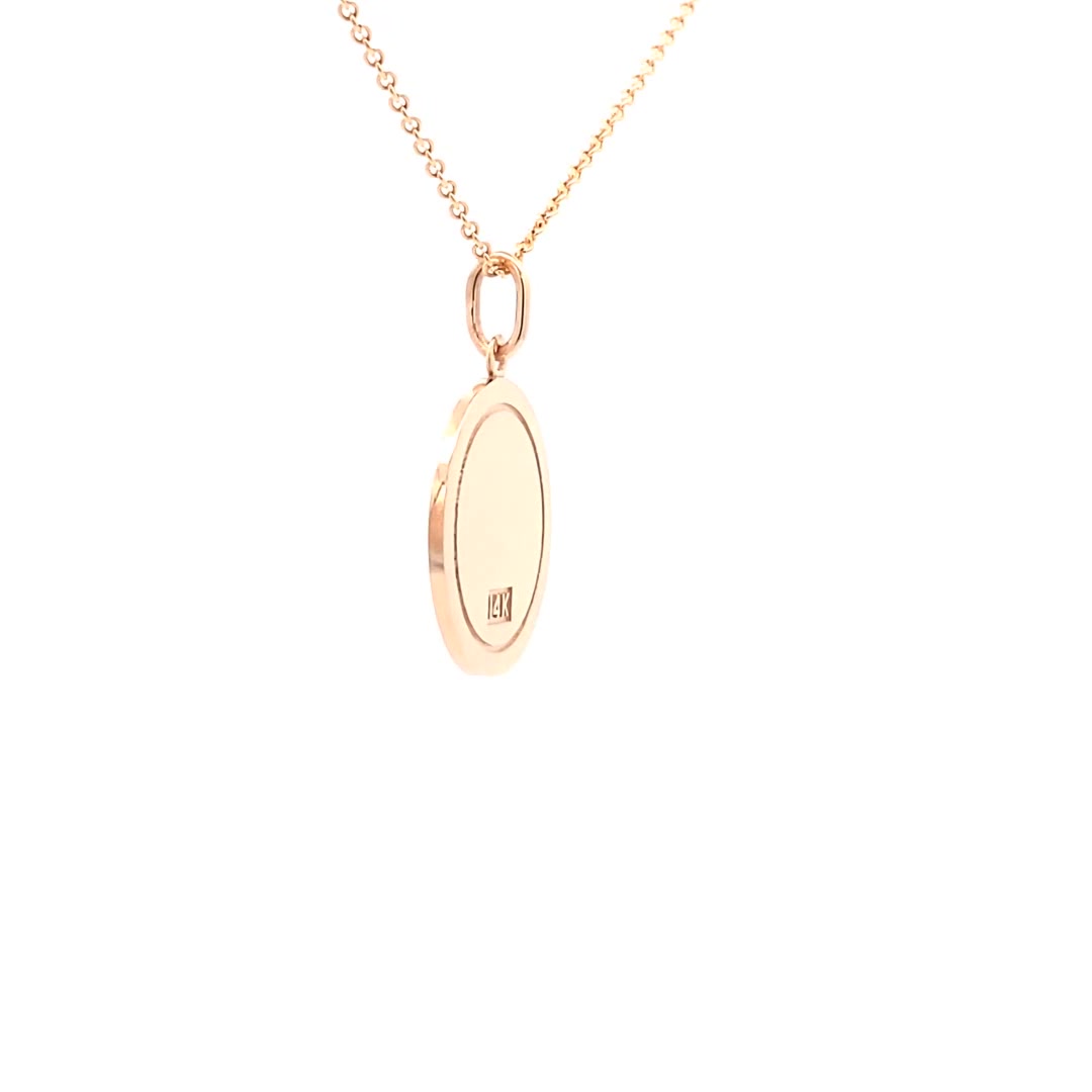 14K  Gold 18mm Zodiac Sign Taurus Pendant - dagatchi.com