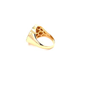 14K Gold 18mm Diamond Zodiac Sign Sagittarius Ring(0.45ct) - dagatchi.com