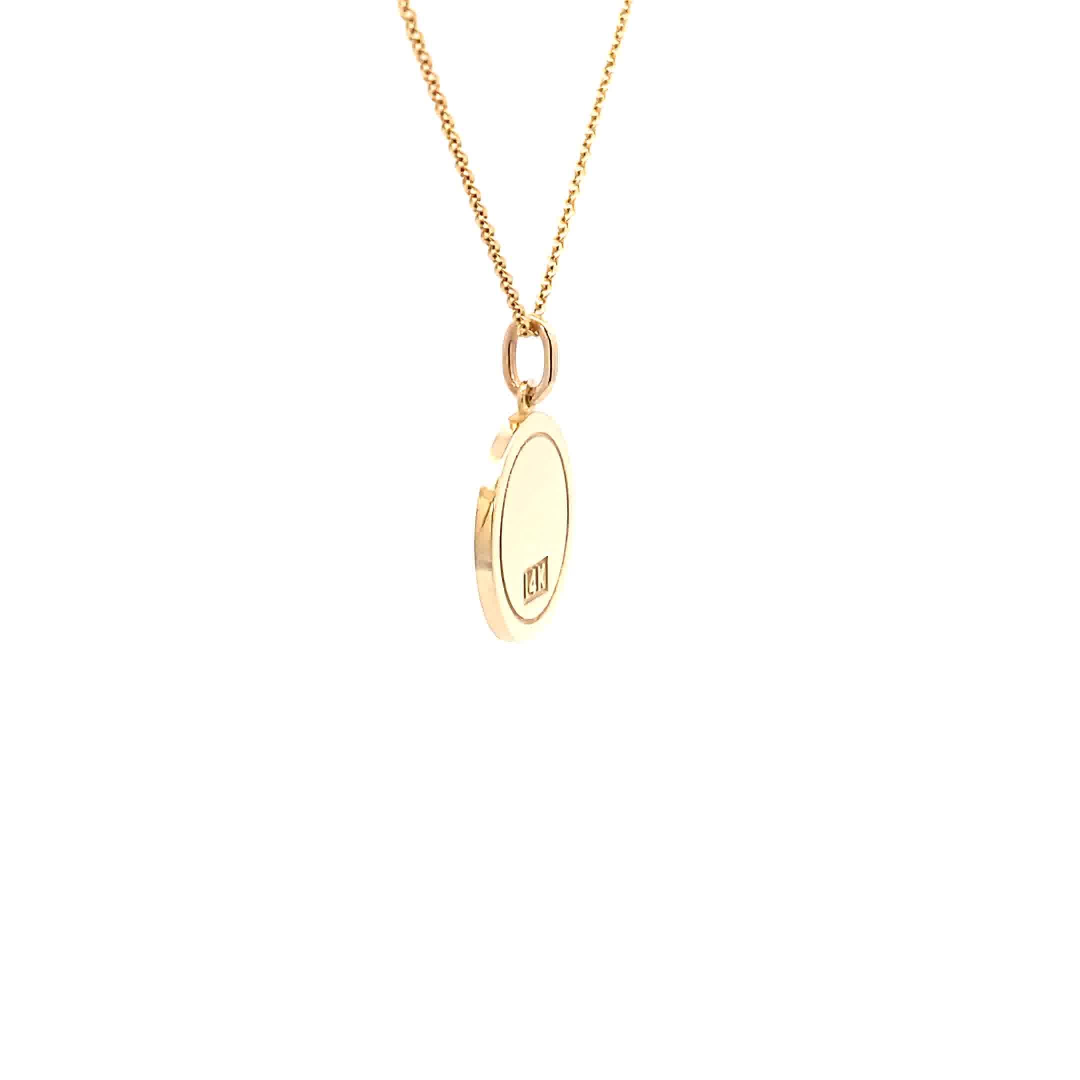 14K  Gold 13mm Zodiac Sign  Sagittarius Pendant - dagatchi.com