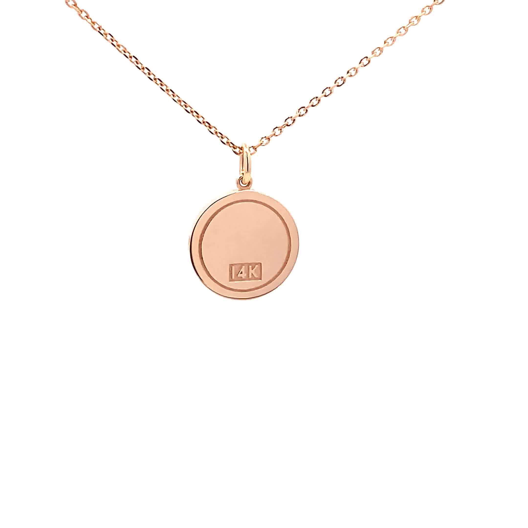 14K Gold 13mm Zodiac Sign Pisces Pendant - dagatchi.com