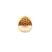 14K Gold 18mm Diamond Zodiac Sign Leo Ring(0.45ct) - dagatchi.com