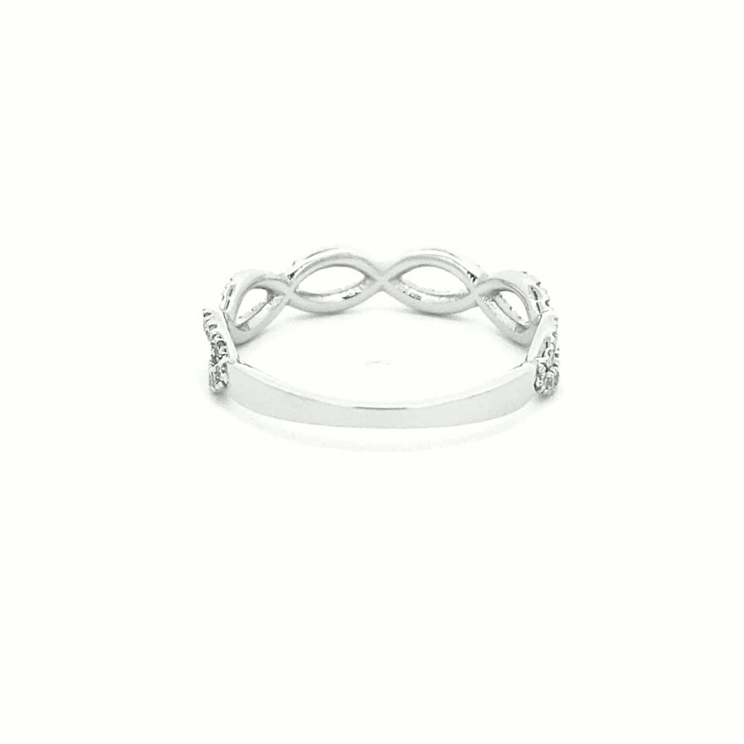 14K Gold Twisted Elegance Diamond Ring(0.41ct) - dagatchi.com