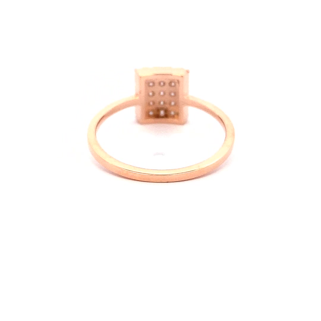 14K Gold Diamond Rectangle Dazzle Ring(0.30ct) - dagatchi.com