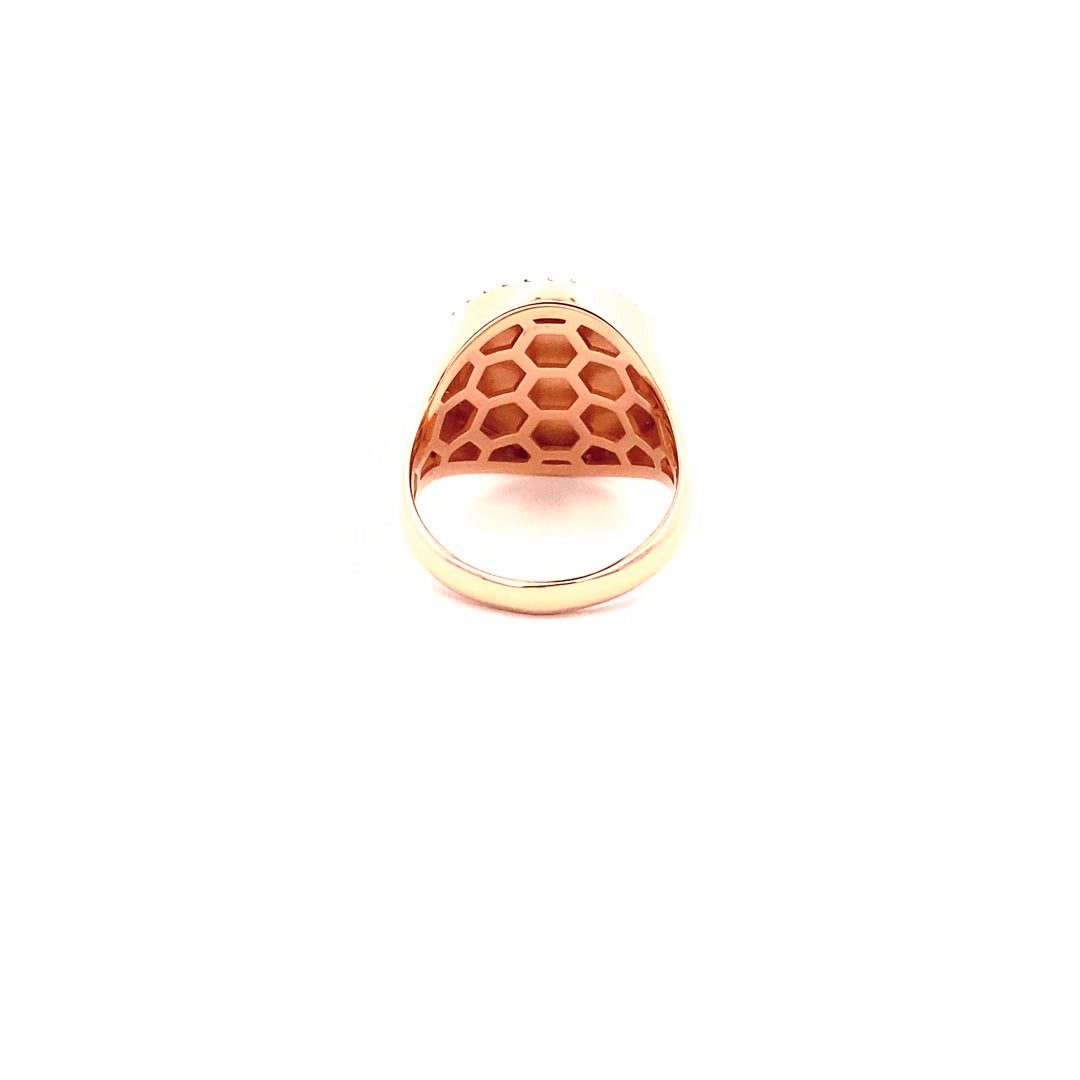 14K Gold 18mm Diamond Zodiac Sign Scorpio Ring(0.45ct) - dagatchi.com
