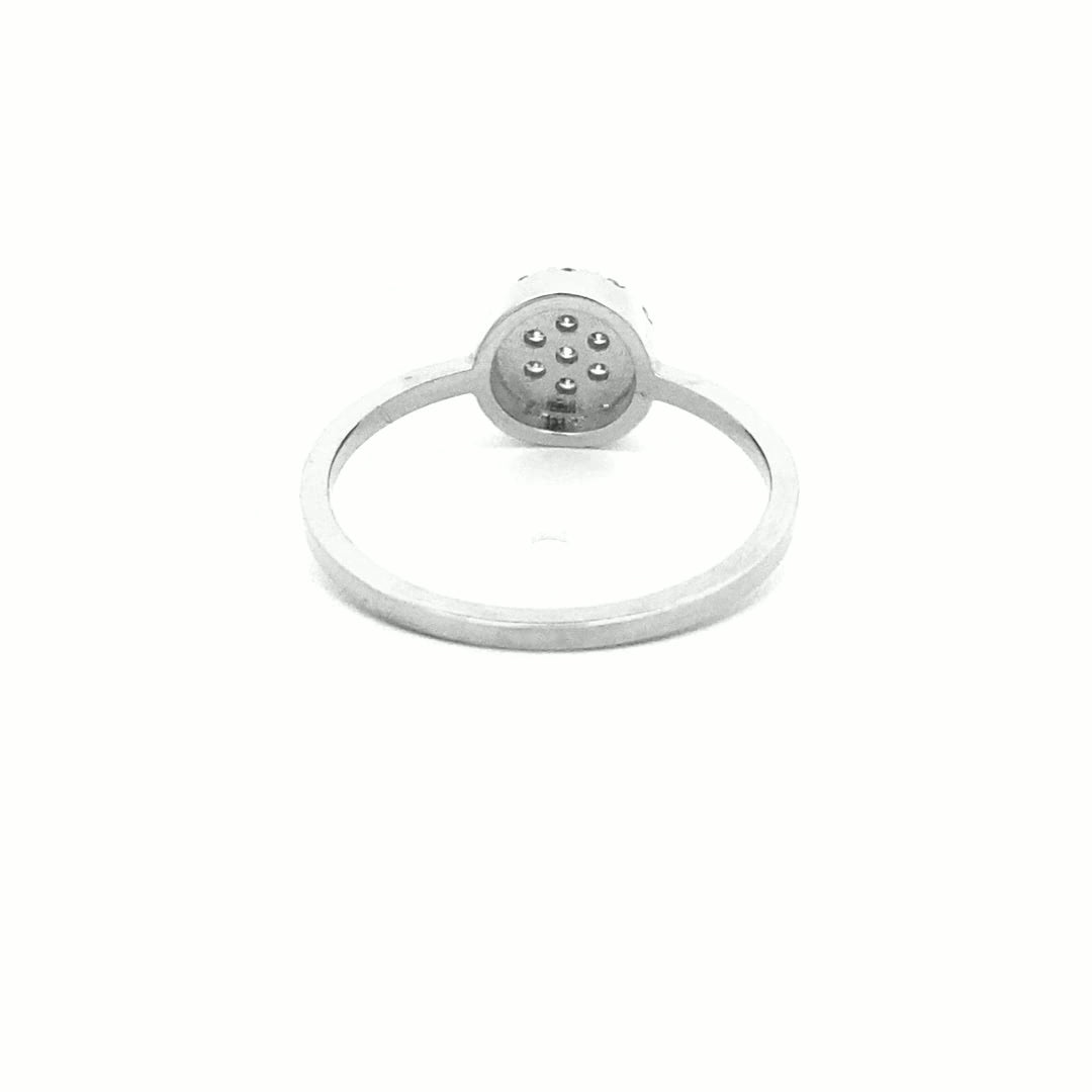14K Gold Round Surface Elegance Diamond Ring(0.23ct) - dagatchi.com