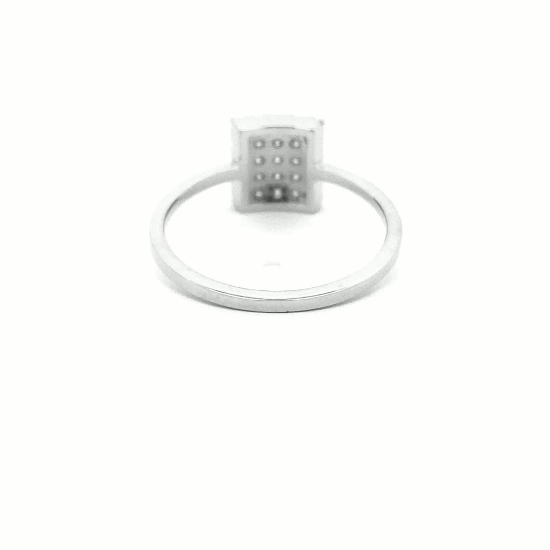 14K Gold Diamond Rectangle Dazzle Ring(0.30ct) - dagatchi.com