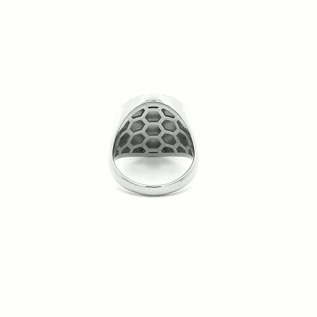 14K Gold 18mm Diamond Zodiac Sign Leo Ring(0.45ct) - dagatchi.com