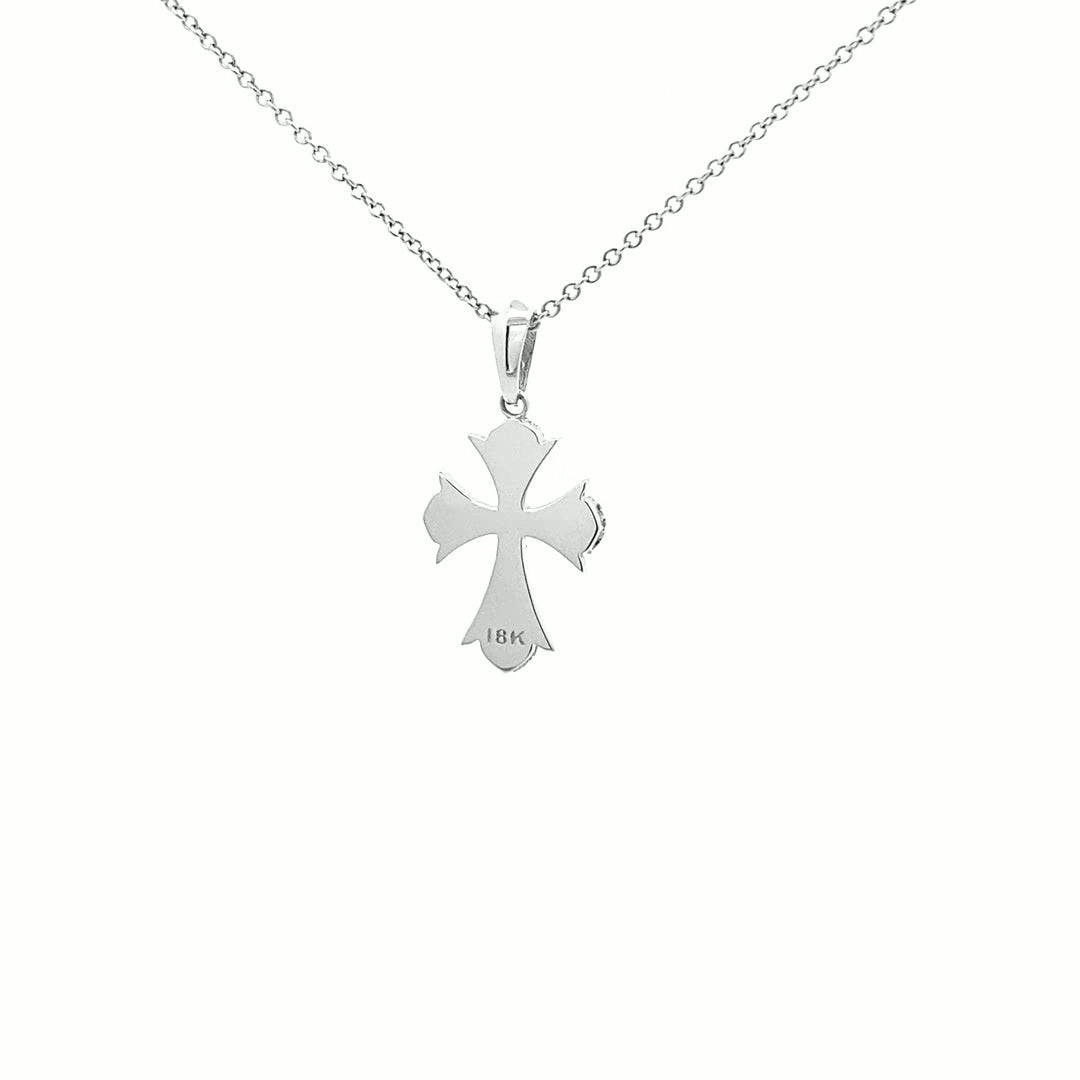 14K Gold Encrusted Diamond Cross Pendant(0.18ct) - dagatchi.com