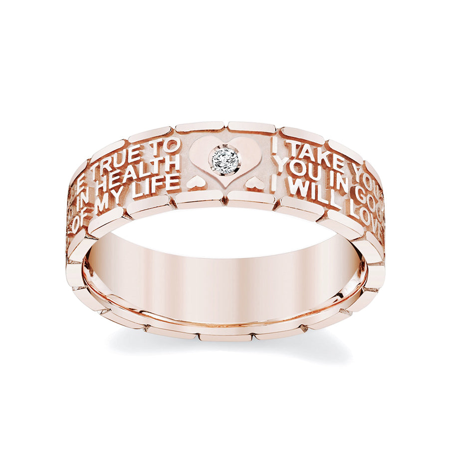14K Gold Endless Love Ring for Women(0.03ct) - dagatchi.com