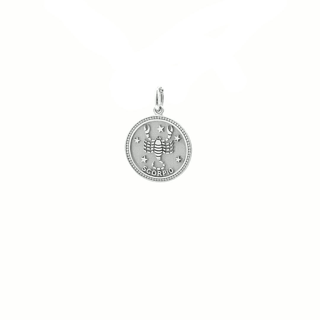 14K  Gold 13mm Zodiac Sign  Scorpio Pendant - dagatchi.com