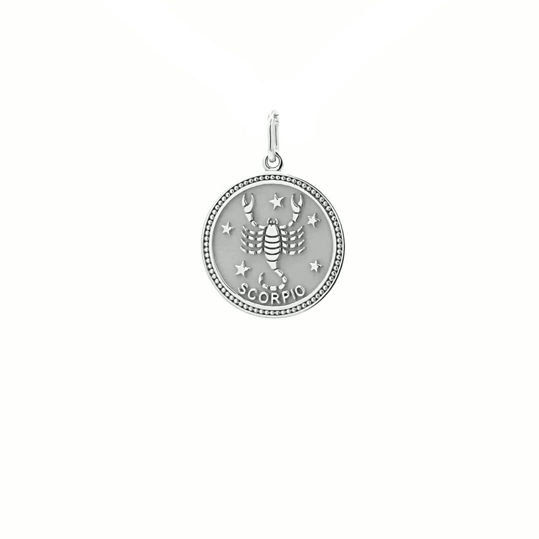 14K  Gold 18mm Zodiac Sign Scorpio Pendant - dagatchi.com