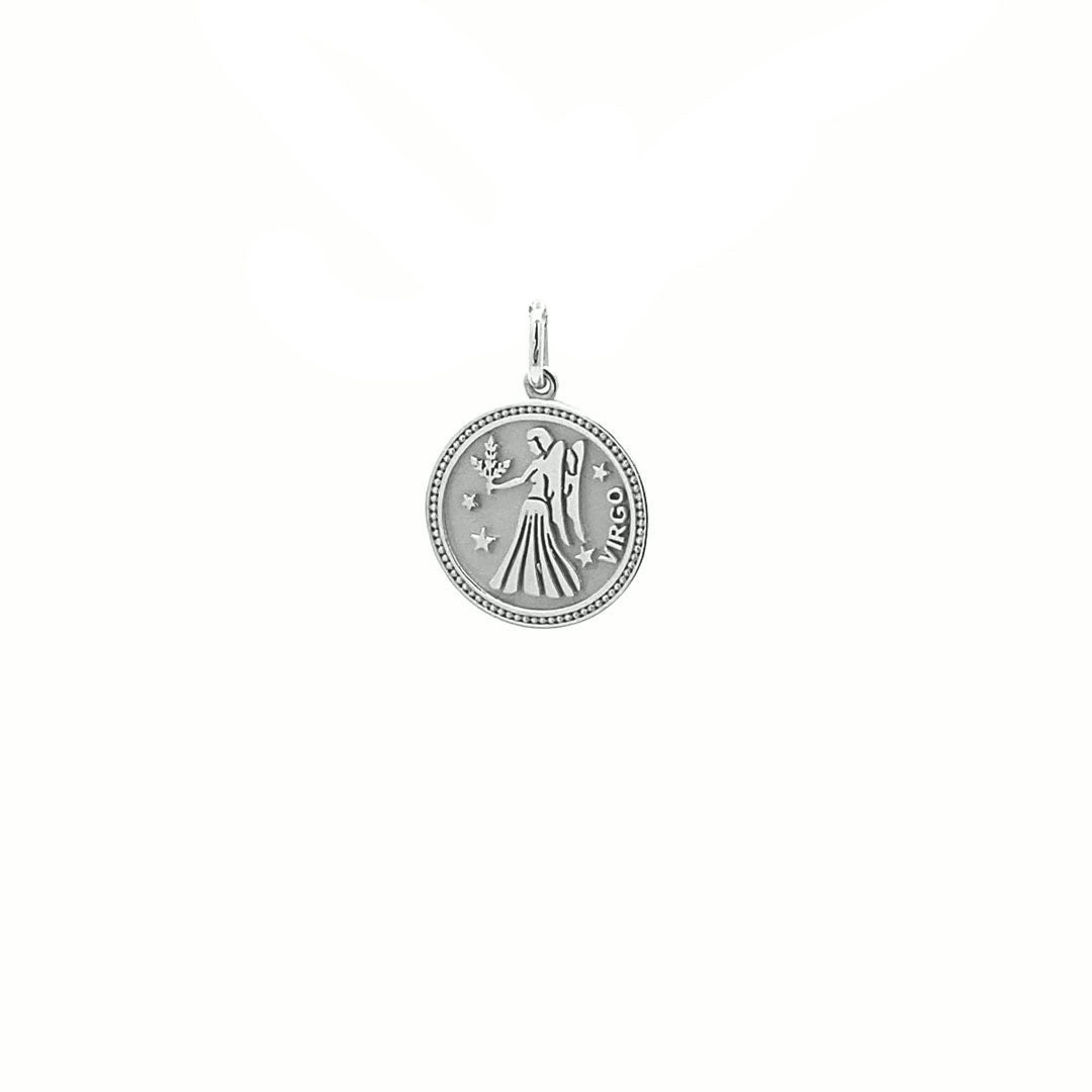 14K  Gold 13mm Zodiac Sign  Virgo Pendant - dagatchi.com