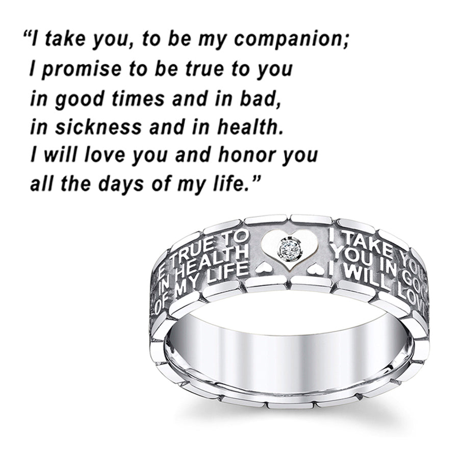 14K Gold Endless Love Ring for Women(0.03ct) - dagatchi.com
