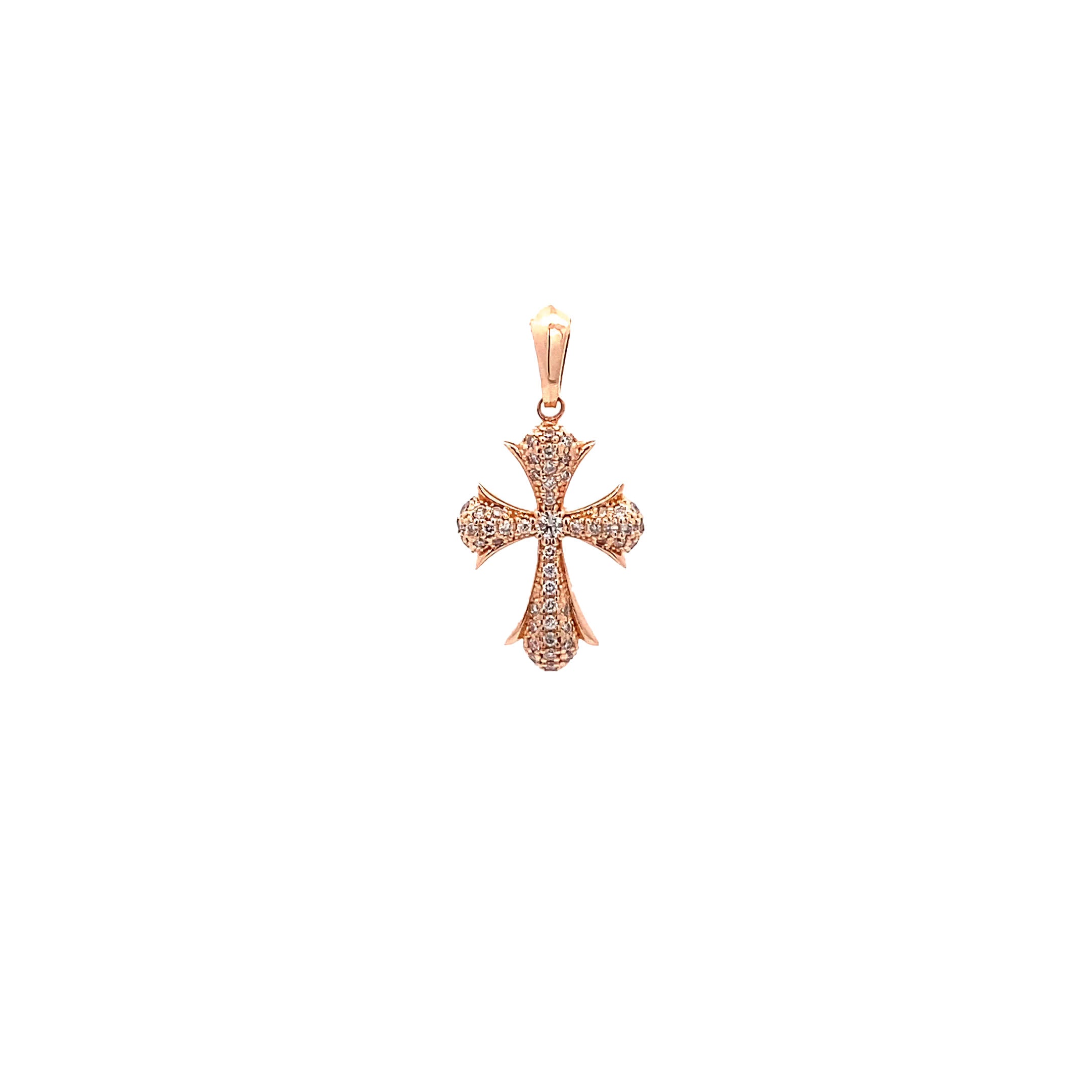 14K Gold Encrusted Diamond Cross Pendant(0.18ct) - dagatchi.com