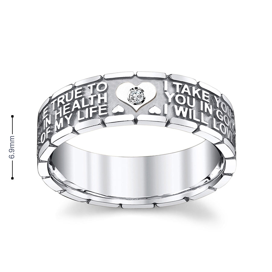 14K Gold Endless Love Ring for Women(0.03ct) - dagatchi.com