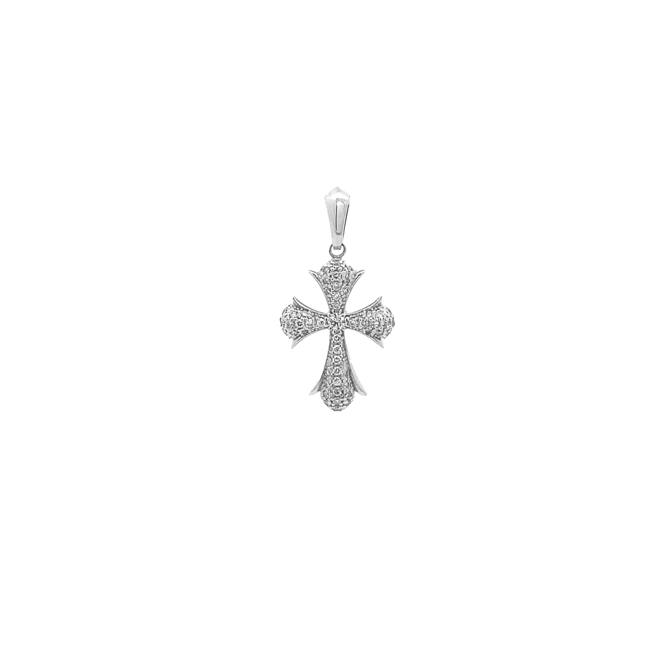 14K Gold Encrusted Diamond Cross Pendant(0.18ct) - dagatchi.com