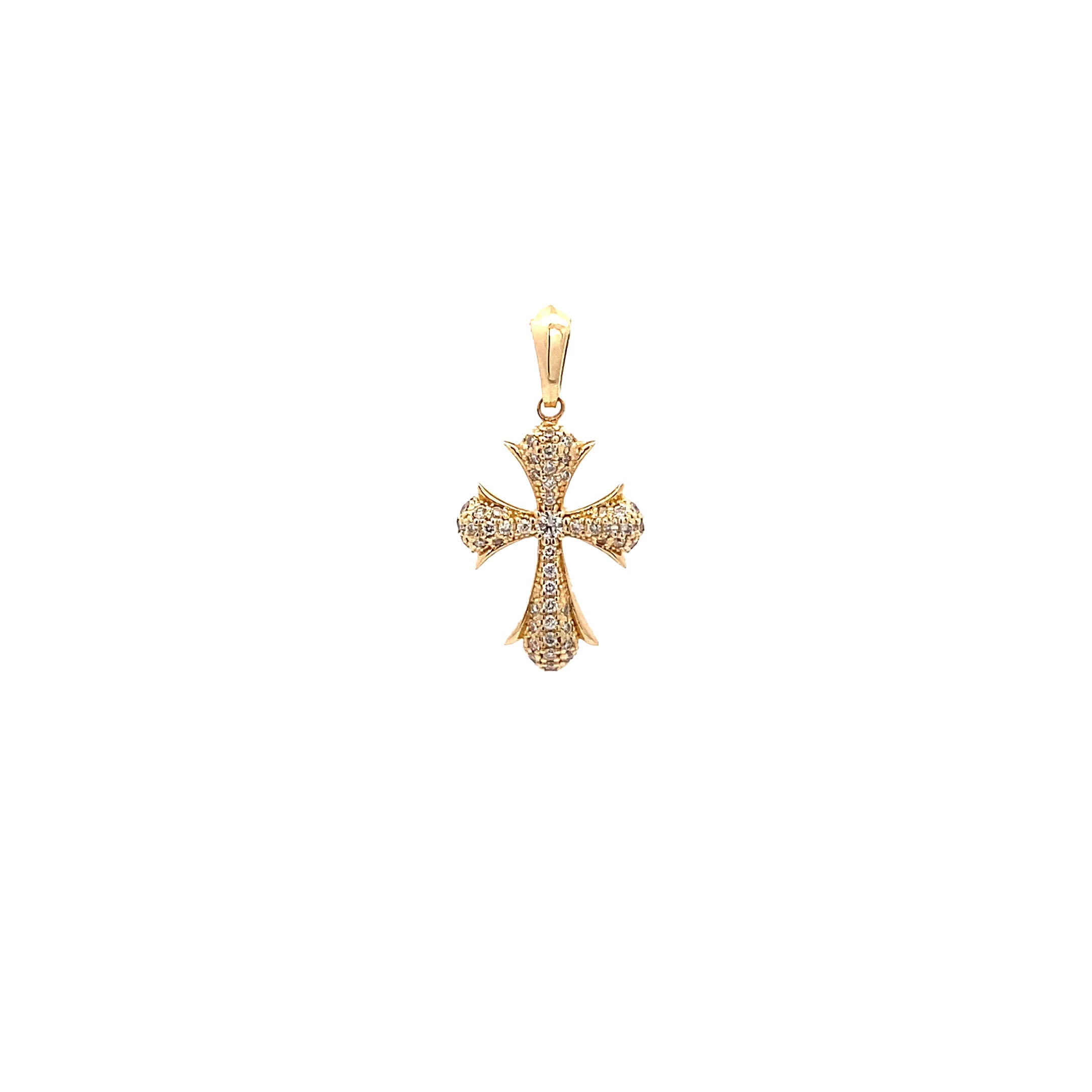 14K Gold Encrusted Diamond Cross Pendant(0.18ct) - dagatchi.com